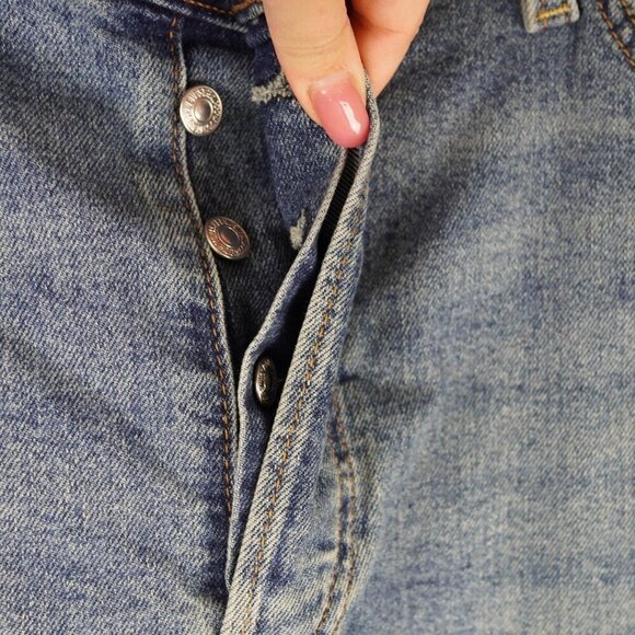 Levis Womens Ribcage Straight Ankle Jeans Size 20W Medium Wash Denim - Picture 8 of 12